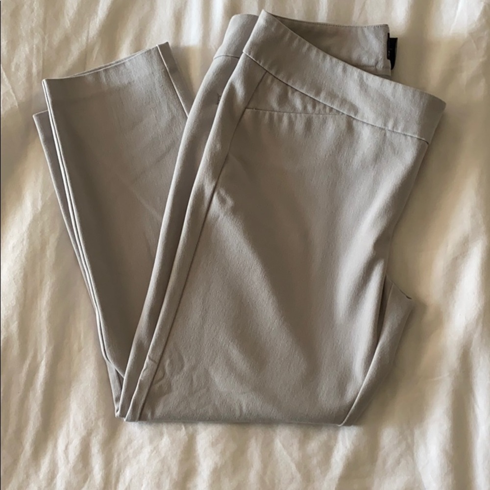 Gray work capri